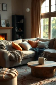 cozy living room, relaxation spot