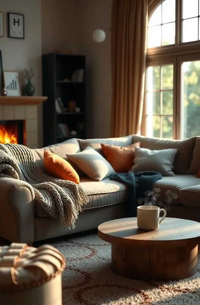 cozy living room, relaxation spot