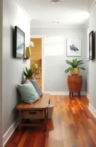 hallway storage, storage solutions