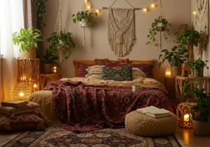 bohemian bedroom ideas, bohemian style