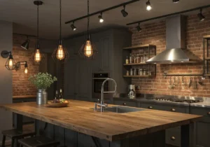 Industrial Kitchen Lighting