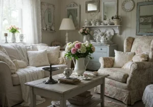 Shabby Chic Living Room, cozy comfort