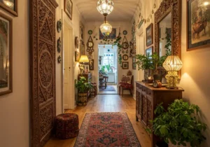 Bohemian hallway makeover, Artistic Flair