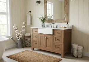 farmhouse bathroom