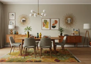 Mid-Century Dining Room Ideas, vintage elegance