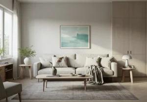 minimalist living room, minimalist living