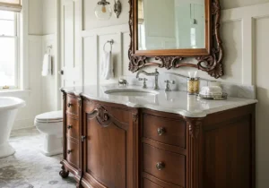vintage bathroom ideas, vintage feel