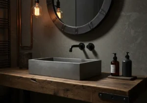 Industrial Bathroom, Raw Style