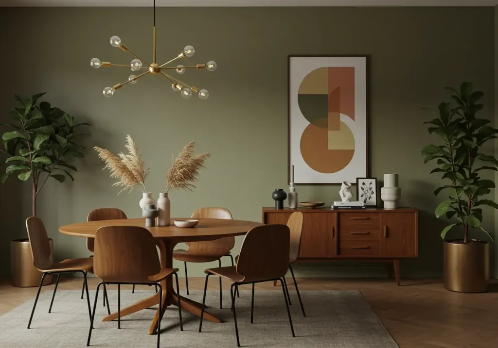 Mid-Century Dining Room Ideas, retro elegance