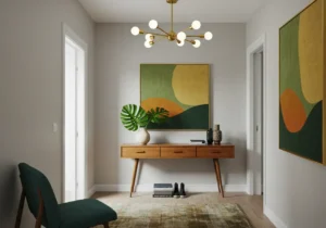 Mid-Century Hallway Ideas, Retro Hallway