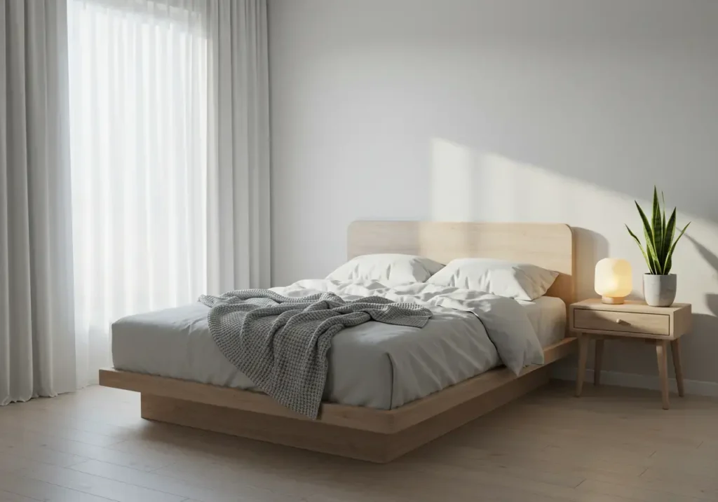 Minimal Bedroom, bedroom hacks