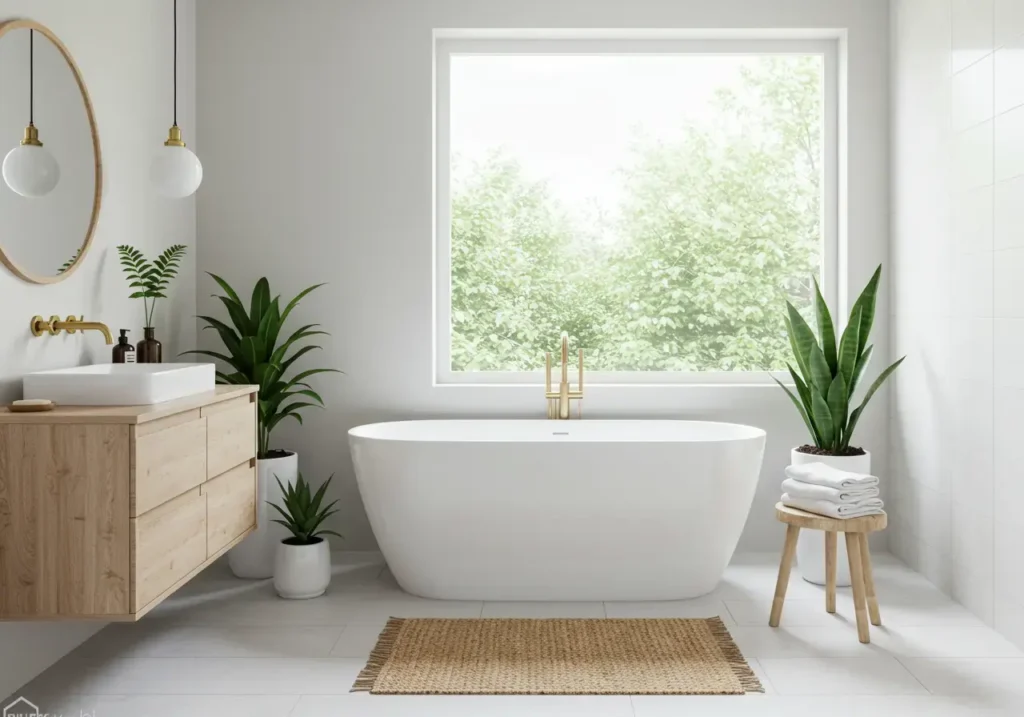Scandinavian Bathroom, spa-like