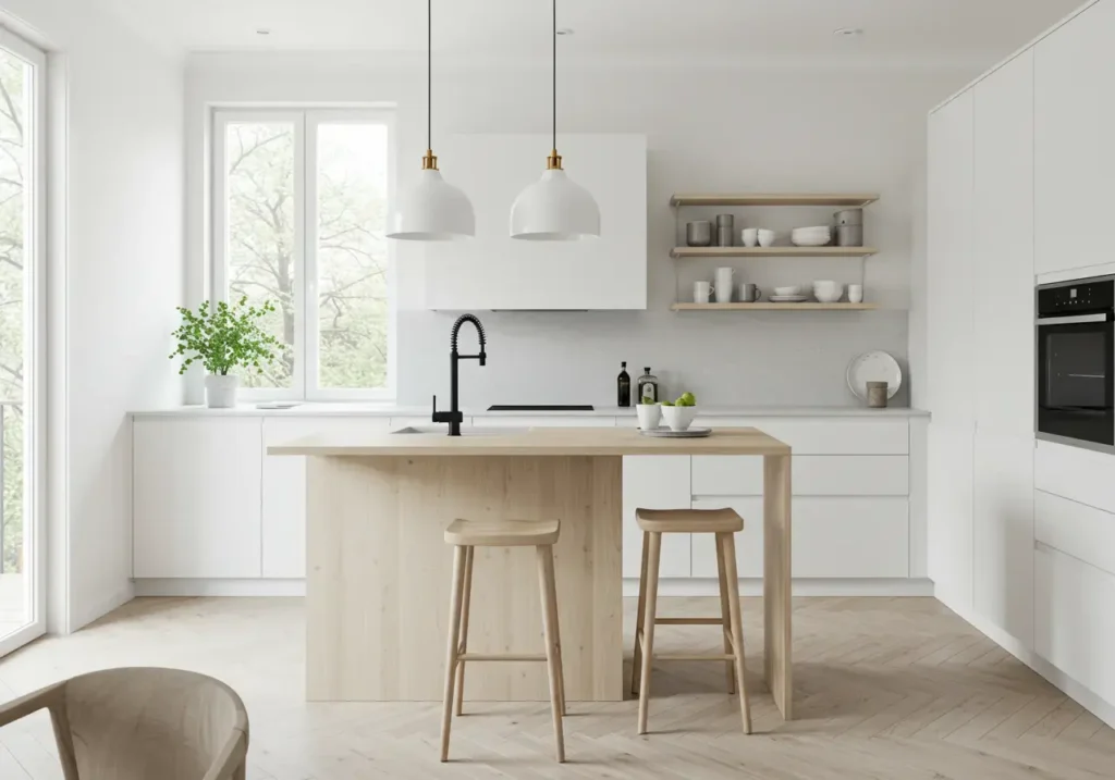 Scandinavian kitchen ideas, minimalist charm