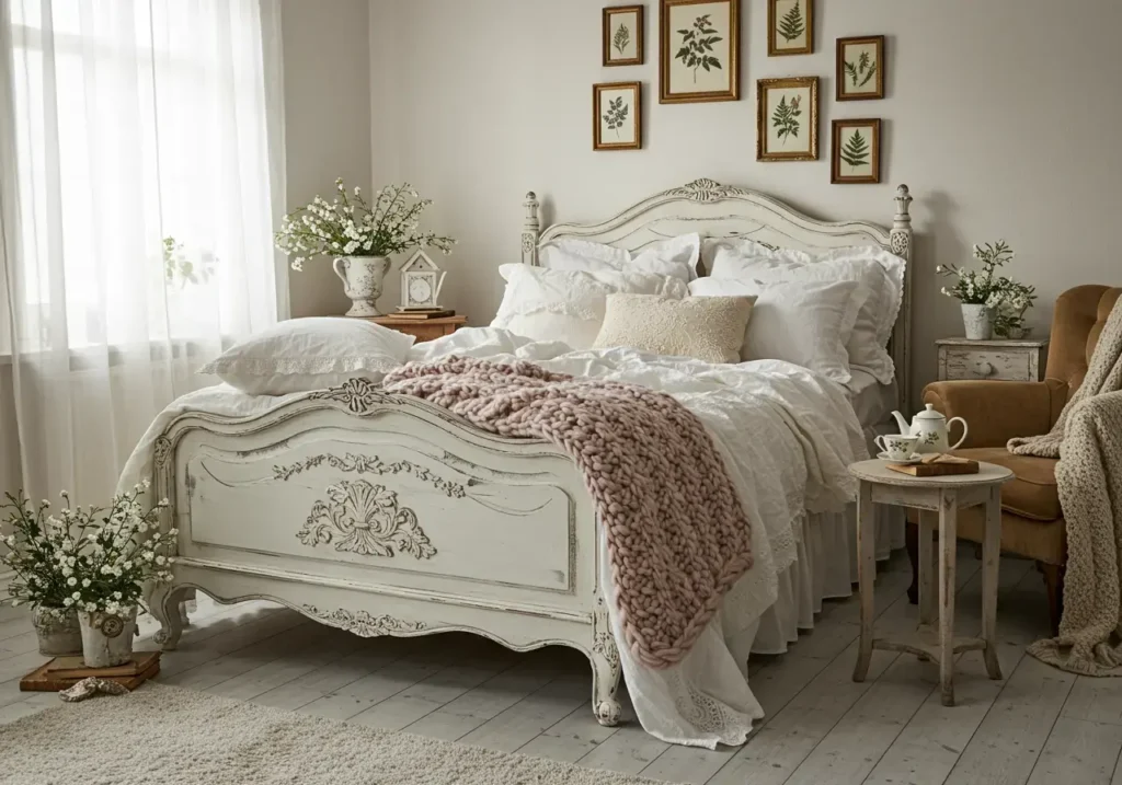 Shabby Chic Bedroom, Cozy Comfort